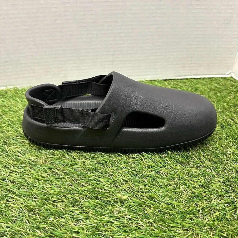 Nike Calm Slip On Mules Mens Size 7 Black Used FD5130-001